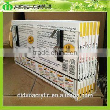 DDE-B188 Trade Assurance Shenzhen Factory Wholesale Clear Acrylic Book Display