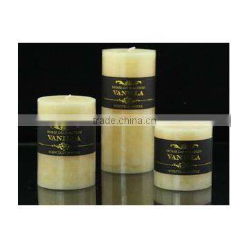 2013 latest design, aroma pillar candle with scent