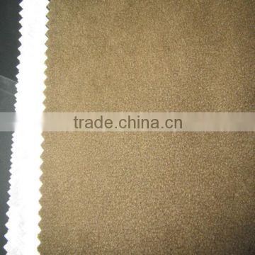 PU suede textile fabric bounded with alboa
