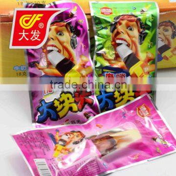 Dafa milk coffee flavor lollipop candy with whistle