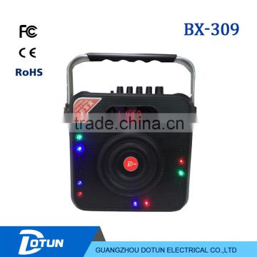 5inch hot sale portable speaker with led light