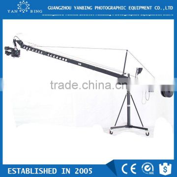 Factory supply professional LMS video camera jimmy jib crane with 8m triangle electronic control rocker arm