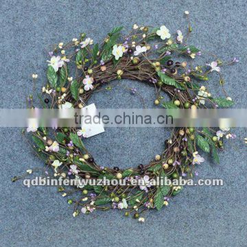 2012 Latest Spring Decorative Artificial Flower Wreaths