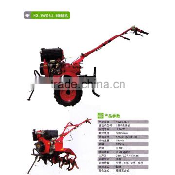 HD-1WG6.3-1 Mini walking tractor Tiller/Micro cultivator/ Micro Tillage