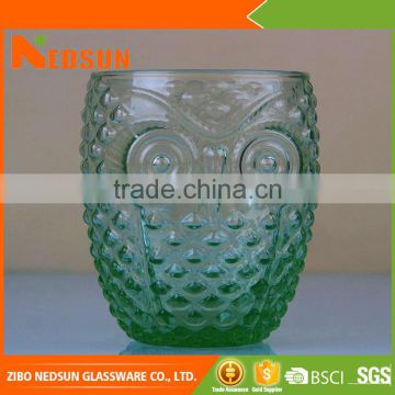 Owl shape wine glass vase