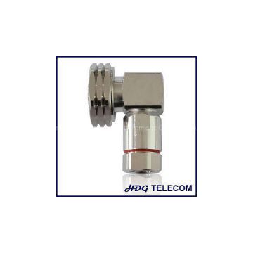 7/16 DIN Male Right Angle Connector For 1/2 In Superflex Coaxial Cable