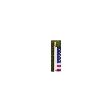 Wooden Flag Pole & Two-Piece Wood Flag Pole