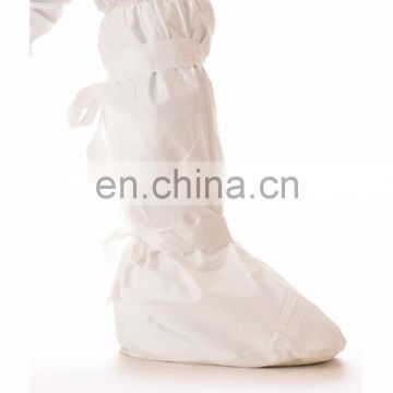 Medical isolation microporous boot covers with PVC sole