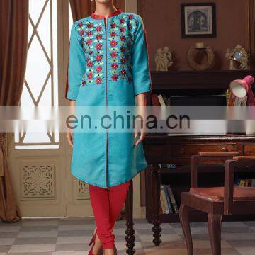 Sky Blue Colored Kurti