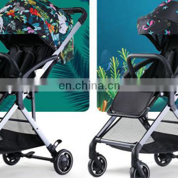 super-lightweight aluminum frame with compact one-hand fold stroller baby