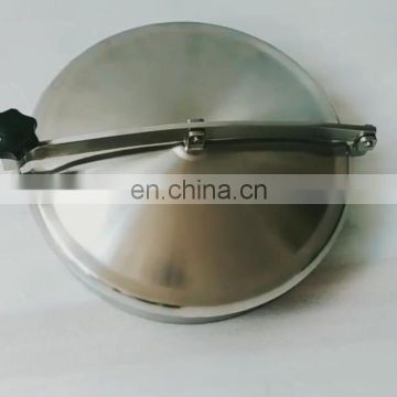 Stainless steel non pressure round manway manhole cover for tank