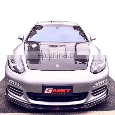 Carbon fiber body kit body kit for Porsche panamera 970 front lip rear diffuser side skirts hood bonnet and trunk spoiler