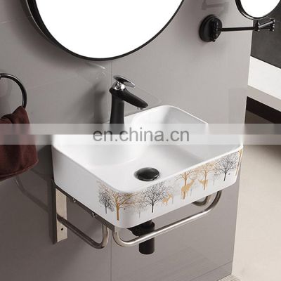 Ceramic lavabo hangs wall type toilet to wash gargle bracket birdbath