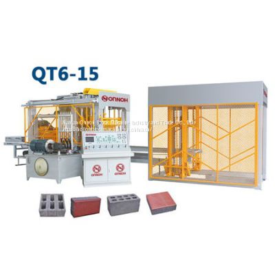 QT6-15 hollow block forming machine solid brick machine medium block machine