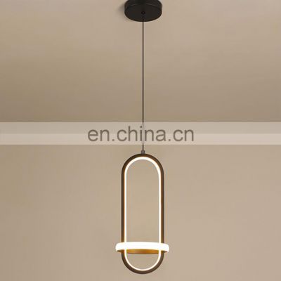 Hanging Pendant Lamp Cylinder Dual Glass Kitchen Pendant LED Light