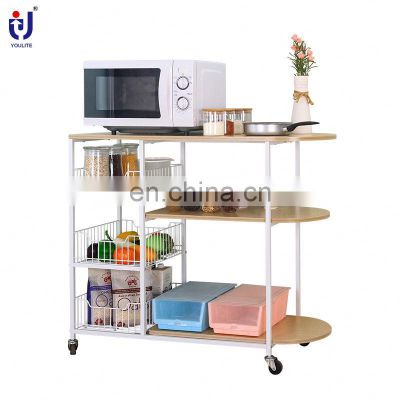 Zinc Alloy Material Outdoor Small Kitchen Trolley Cart