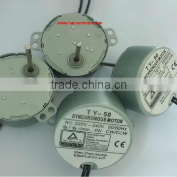 AC gear synchronous motor for electric fireplace