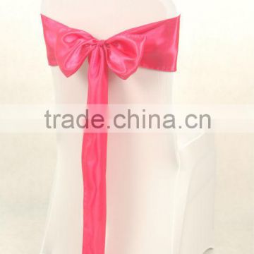 Top quality satin chair sash for wedding and decoration
