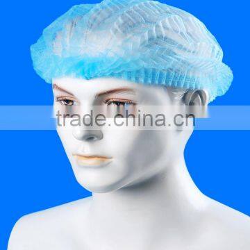 Disposable Nonwoven Mob Cap with Single or Double Elastic