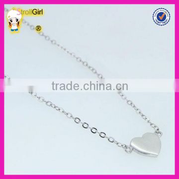 Valentines Day gift Silver heart Necklaces Handmade Jewelry Manufacturer China