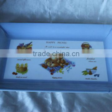 12 inch rectangular melamine tray