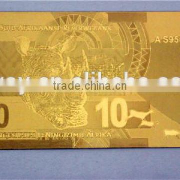 Gold foil 24k gold banknotes gift and craft souvenir banknotes