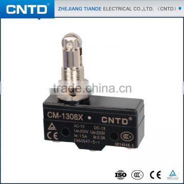 CNTD 2016 Wenzhou Bulk Buying 15A 250VAC Small Parallel Roller Plunger Type OMRON Micro Switch CM-1308X