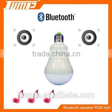 Popular music LED light E27 11W color change bluetooth speaker LED bulb