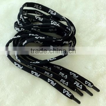 Nylon jacquard shoelace with PVC aglet