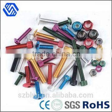 titanium aluminium alloy all kinds socket anodized bolts