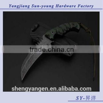 OEM multifuctional outdoor camping hunting survival claw blade knife/knives