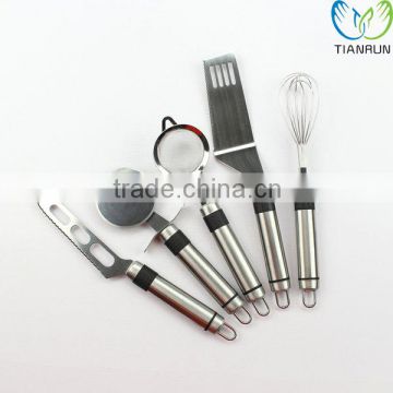 Stainless Steel Handle New Kitchen Gadget Set-Cheese Knife, Pizza Cutter ,Cut Spatula ,egg whisk