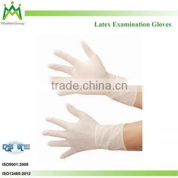 powder free latex examination gloves