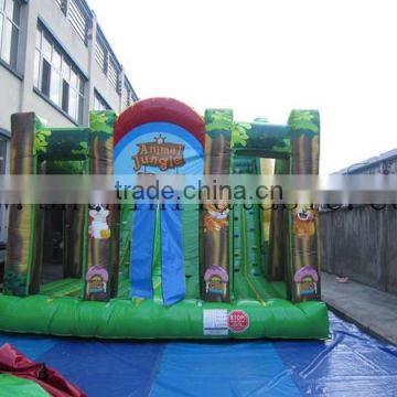 commercial used inflatable slide/ inflatable forest jumping castle