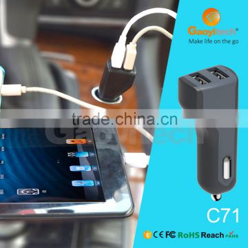 5V 4.8A Mini Car Charger With Dual Usb Port