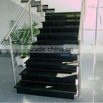 Hebei black granite stairs