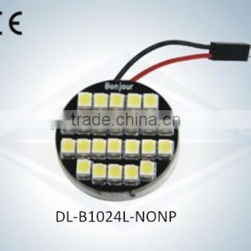 LED Auto Light Dome Lamp No Polarity 24SMD 3528 1210 with CE