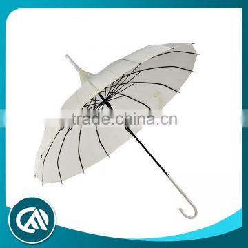 Special design telescopic waterproof cheap white golf umbrella