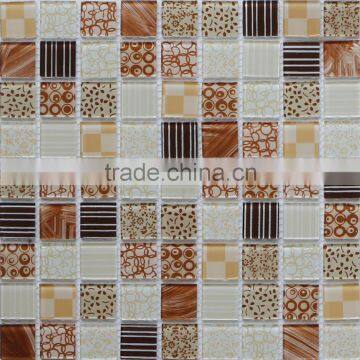 Mix Colors Glass Mosaic Kitchen Wall Tile DIP54