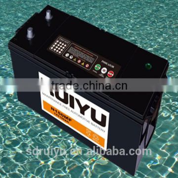 N150 12V 150AH be used on automobiles lead acid battery