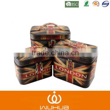 High quality UK flag leather cosmetic box