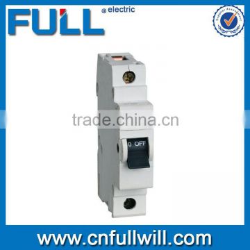 2015 China manufacure wholesale 1 pole 63A AC 50Hz overload protect MCB