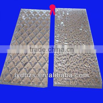 clear patterned/embossed ps plastic sheet