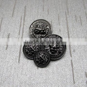 Various Size And Type Lion Face Metal Buttons For Clothing