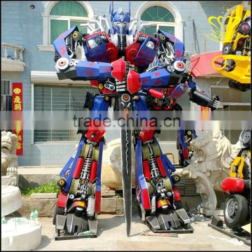 large Transformers FRP robot optimus prime commercial street sculpture decoration