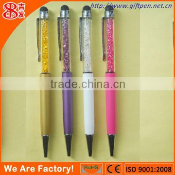 YES,novelty crystal pen with Capacitance head for touch the phone screen
