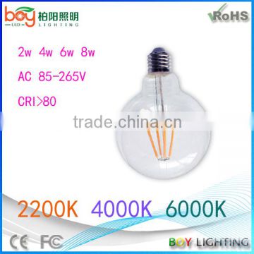 Filament Bulb LED 6W LED Edison Bulb G125 LED Filament Light Bulb E27