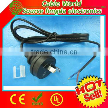 Australia AC Power cord AS 3112 2 pin to bare wire SAA approved