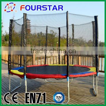 Trampoline Outdoor Fitness Exercise Equipment Gymnastic Trampoline with Safety Net and Ladder