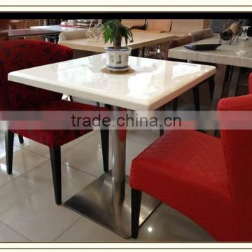 Square Marble restaurant table and chair set (F072)